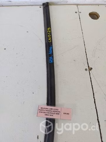 Moldura Lame Vidrio Puerta Tras Der Nw Dmax 2018