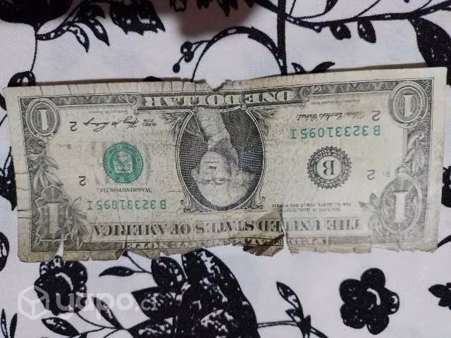 Villete de 1 dolar antiguo