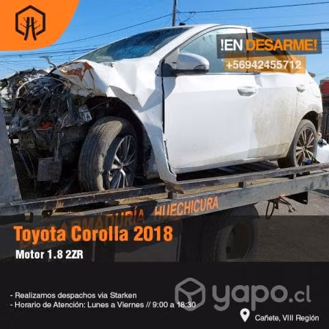 Piolas de cambio Toyota corolla 2018