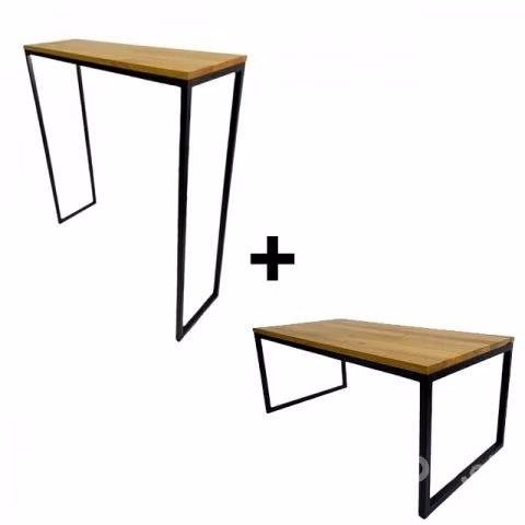 Mesa de centro + arrimo industrial NUEVOS
