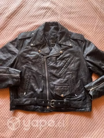 Chaqueta moto americana cuero
