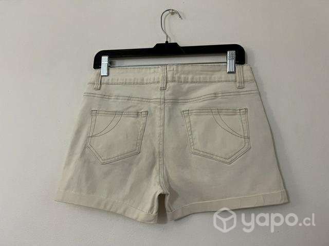 Short Elásticado Marca Umbrale Talla 40 Blanco - Imagen 2