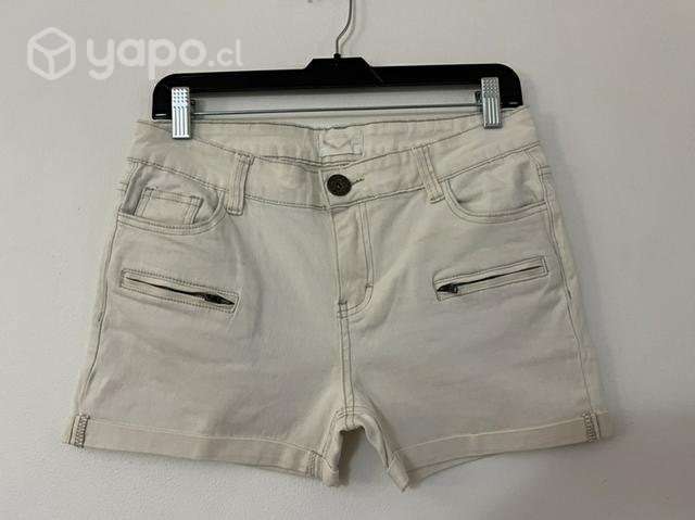 Short Elásticado Marca Umbrale Talla 40 Blanco - Imagen 6