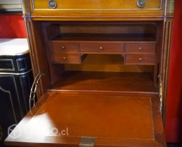 Elegante Chiffonier escritorio en caoba * Frances