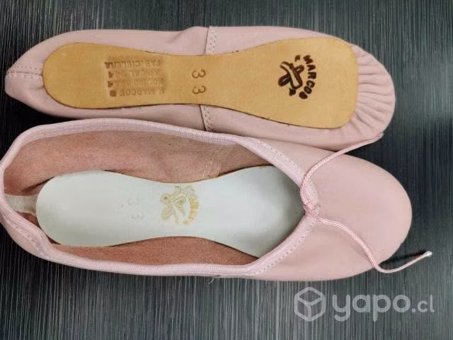 Zapatilla ballet cuero N°33