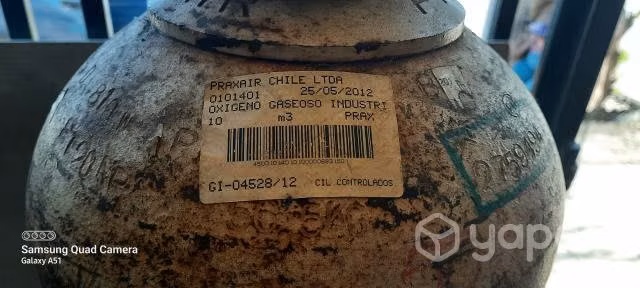 Botella de oxigeno