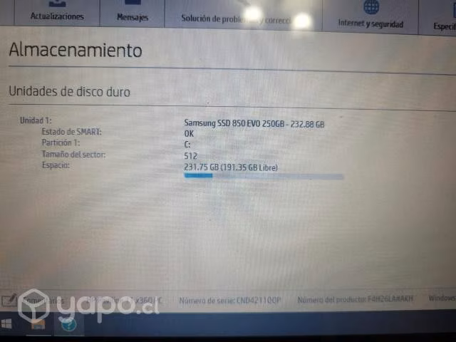 Notebook hp paviolion x360