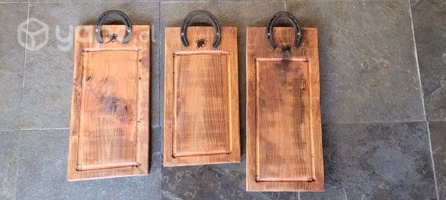 Tablas picar roble con herradura