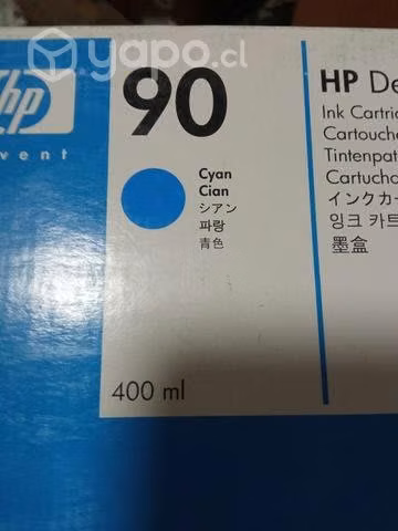 Tinta HP 90 cyan original de 400ml