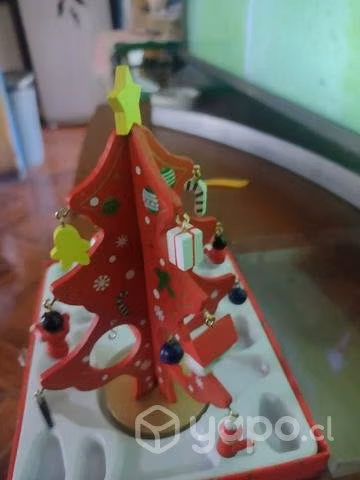 Adorno de navidad de madera