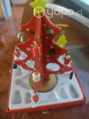 Adorno de navidad de madera