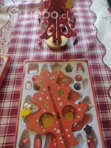 Adorno de navidad de madera