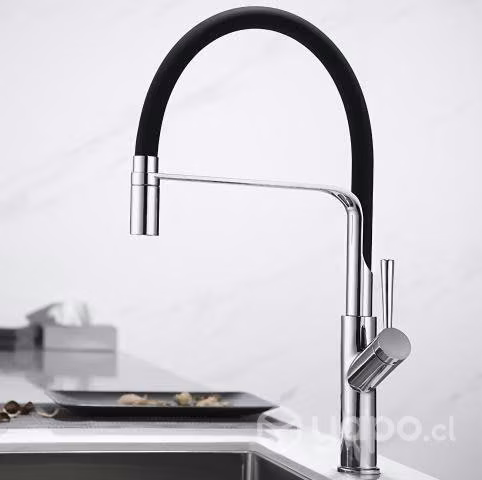 Llave Monomando Lavaplatos Cuello Gel