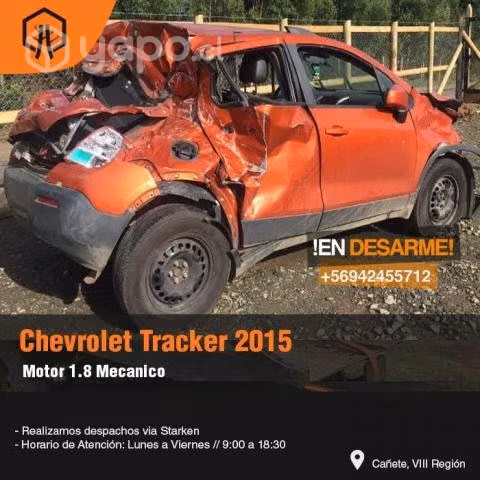 Condensador chevrolet tracket 2015