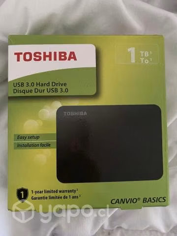Disco duro Toshiba 1 tb.