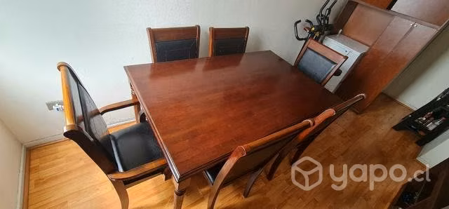 Mesa de madera 6 puesto
