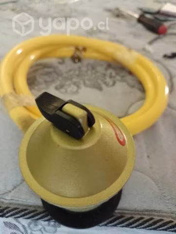 manguera con válvula de gas