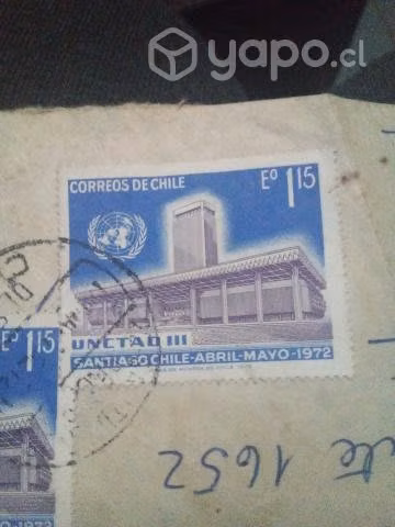 Estampilla correo de Chile