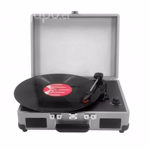 Tocadiscos Tornamesa Vinilo 2 Velocidades Maleta G