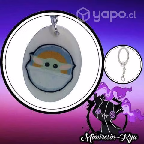 Llavero de resina personalizado. Mimiresinkyu