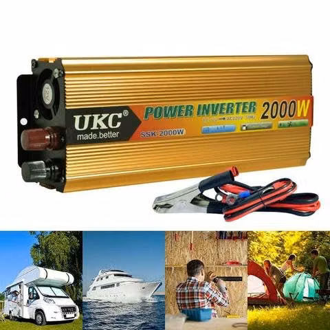 INVERSOR DE CORRIENTE-VOLTAJE 12v a 220v 2000w