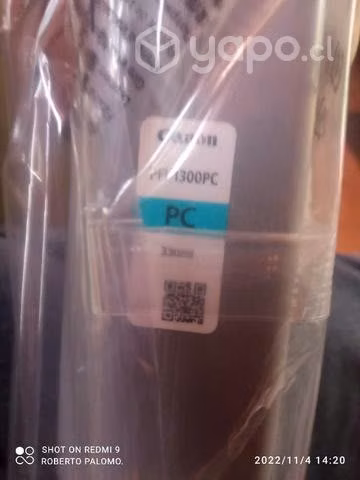Tintas canon pfi 1300c y colores originales de 330