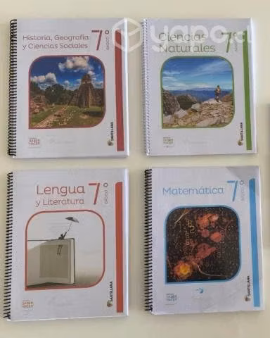 libros 7 básico Editorial Santillana