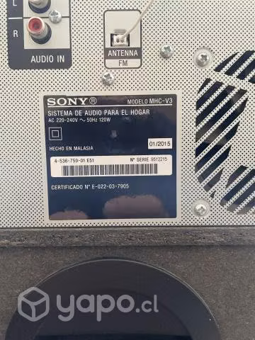 Equipo de audio sony - Imagen 4