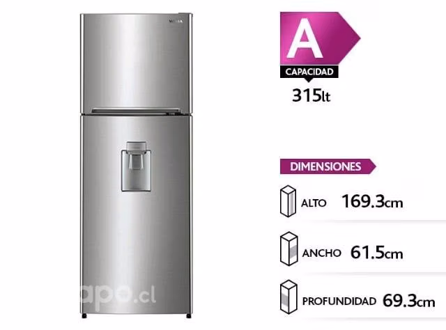 Refrigerador winia rge-34dip 315 lts