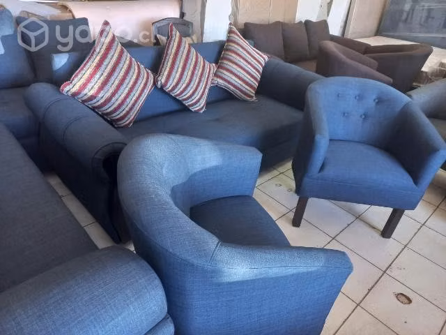 Living con resortes sofas + poltronas lino