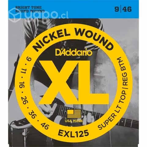 D'addario EXL125 Cuerdas Guitarra Eléctrica 9-46