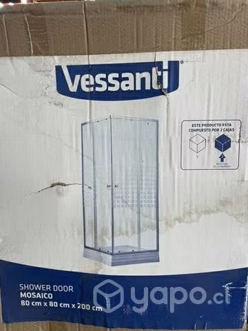 Base fibra de vidrio para shower door 80x80