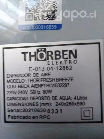 Enfriadora de aire Thorben