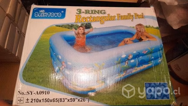Piscina Inflable de 210x150x65cm