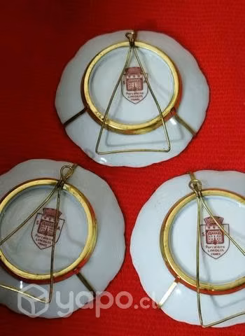 Porcelana Limoges 3 platos Colección - Imagen 3