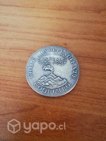Moneda 1 Peso de Coquimbo 1828