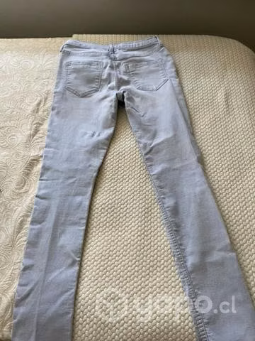Skinny jeans color gris - Imagen 3