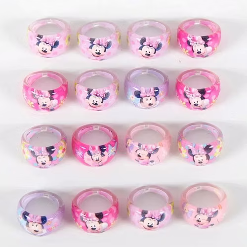 Anillo Cristal Acrílico Minnie Mouse Variedades
