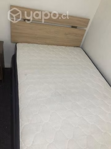 Cama box spring cic , incluye velador - Imagen 3