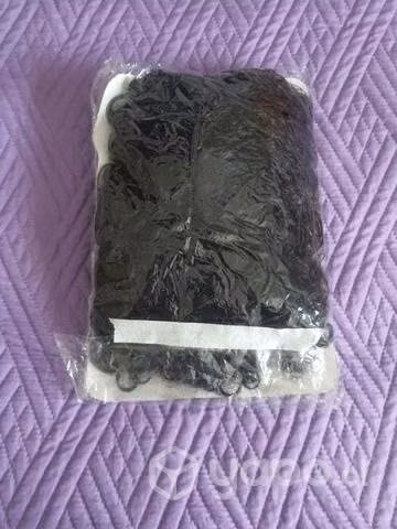Peluca afro negra de cotillón - Imagen 2