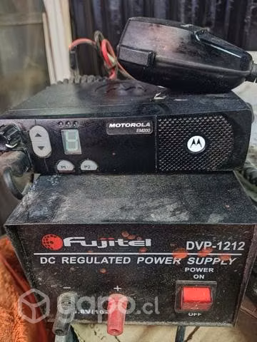 Radio VHF base con transformador