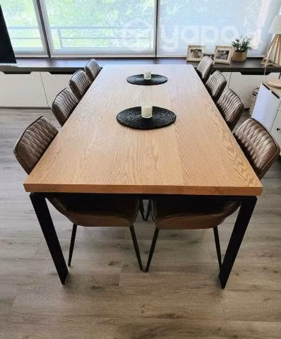Mesa de comedor 6 personas madera Roble Americano