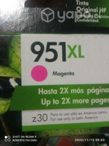 Tinta HP 951xl magenta original de alta