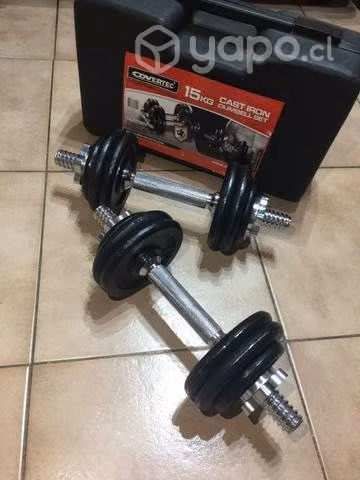 Mancuernas metálicas 15kg
