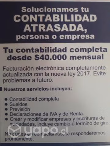 Contabilidad completa-atrasada-sueldos-renta-iva