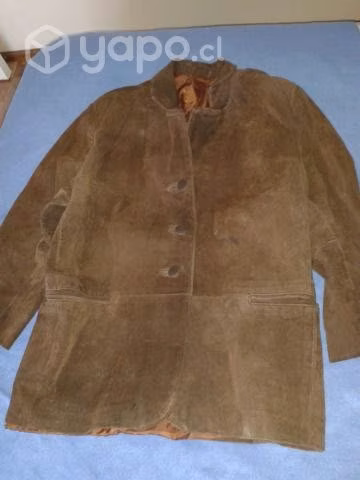 Chaqueta cuero café T- M