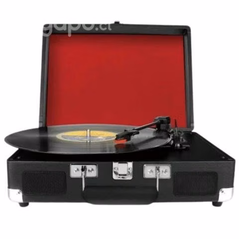 Tocadiscos Tornamesa Vinilo 3 Velocidades Maleta N