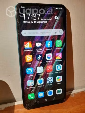 HUAWEI Y6p 64gb/3gb llegar y usar DETALLE TRIZADUR