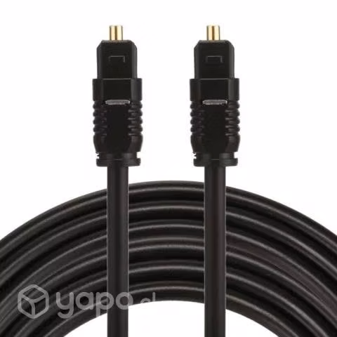 Cable toslink 5mts. audio digital óptico, negro