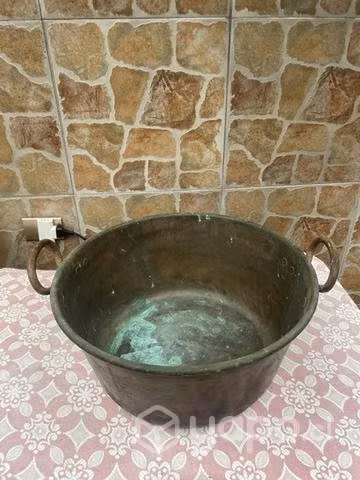 Fuente de cobre artesanal